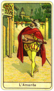 CARD OF L'AMANTE UOMO DIRITTO E ROVESCIO - READING OF THE GYPSY SIBILLE ON LOVE CAREER LUCK FOR FREE ONLINE